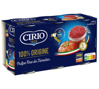 CIRIO – Pulpe fine de tomates des Pouilles – 3 x 400g