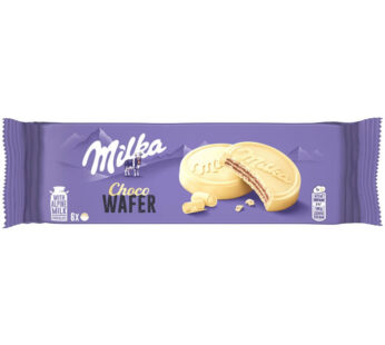 MILKA Choco Wafer Biscuits nappés au chocolat blanc