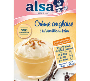 ALSA – Préparation pour crème anglaise à la vanille des Isles 300 g