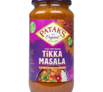 PATAK&rsquo;S – Sauce tikka masala à la tomate, cumin et coriandre – 450g
