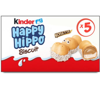 KINDER – Happy Hippo Barres croustillantes fourrées au chocolat blanc et noisette 104 g