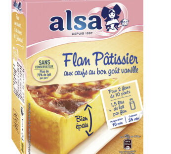 ALSA – Préparation pour flan pâtissier aux oeufs et à la vanille 740 g