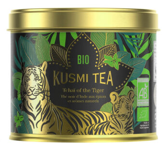 KUSMI TEA Tchaï of the Tiger – Thé noir d’Inde aux épices bio (100g)