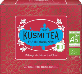 KUSMI TEA Thé du matin N°24 – Mélange de thés noirs d’Asie bio (40g)