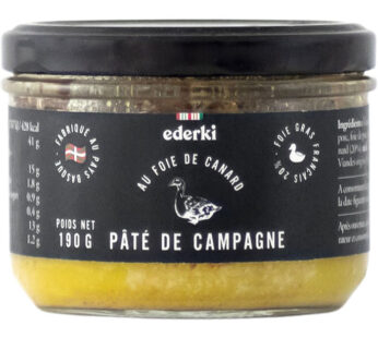 EDERKI – Pâté de campagne au foie gras de canard 190g