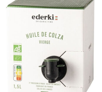 EDERKI – Huile vierge de colza bio – 1.5 L