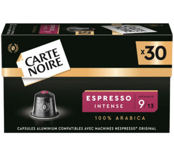 CARTE NOIRE – Capsules de café espresso intense N°9 (30 capsules)