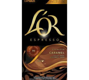 L&rsquo;OR Espresso – Capsules de café saveur caramel (10 capsules)