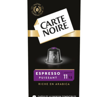 CARTE NOIRE – Capsules de café espresso puissant N°11 10 capsules
