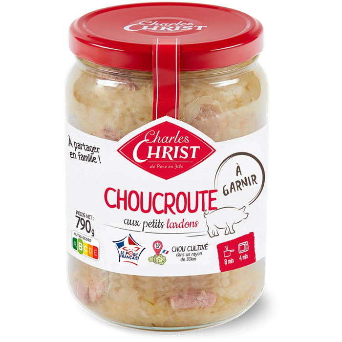 CHARLES CHRIST - Choucroute aux petits lardons 790 g