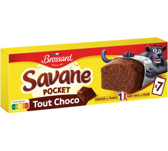 BROSSARD Savane – Gâteaux moelleux au chocolat noir 210g