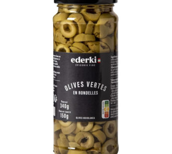 EDERKI – Olives vertes en rondelles – 150 g