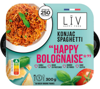 LÏV HAPPY FOOD – Spaghetti de konjac bolognaise 300 g