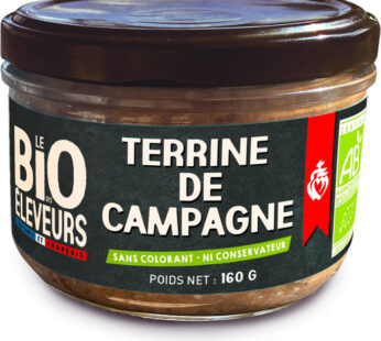 LE BIO DES ELEVEURS – Terrine de campagne bio 160 g