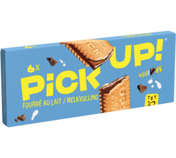 PICK UP – Biscuits garnis d’une tablette de chocolat au lait fourrés 168g