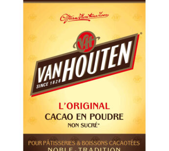 VAN HOUTEN Pur cacao en poudre non sucré (255g)