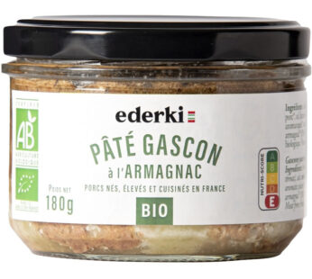 EDERKI – Pâté gascon à l&rsquo;armagnac bio 180 g