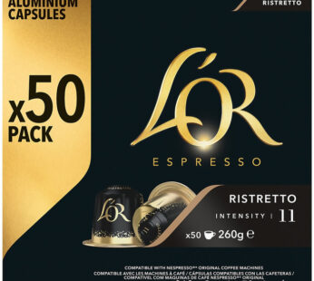 L&rsquo;OR Espresso – Capsules de café ristretto N°11 Grand Format (50 capsules)