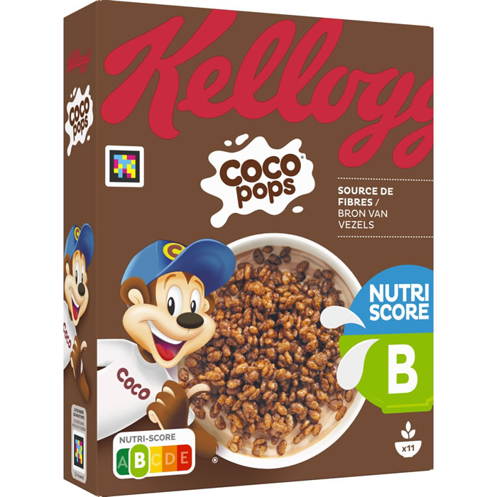 KELLOGG'S Coco Pops - Céréales riz soufflés au chocolat 330 g