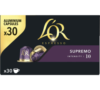 L’OR Supremo – Capsules de café supremo N°10 30 capsules