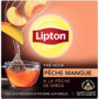 LIPTON Thé noir pêche & mangue (34g)