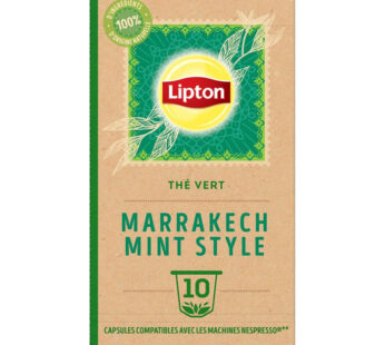 LIPTON – Capsule de thé vert de Marrakech à la menthe (10 capsules)