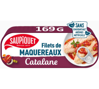 SAUPIQUET – Filets de maquereaux à la catalane 169g