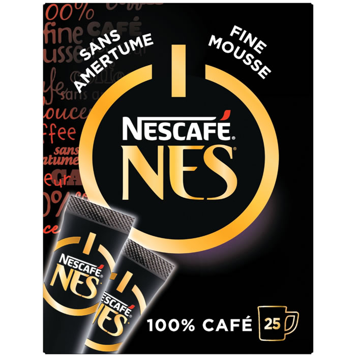 NESCAFE NES - Sticks de café soluble (25 sticks)