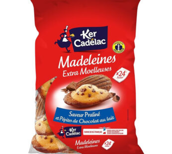 KER CADELAC – Madeleines praliné aux pépites de chocolat au lait 528 g