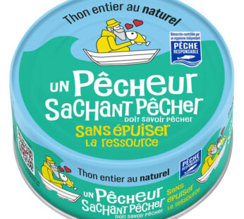 UN PÊCHEUR SACHANT PÊCHER – Thon entier au naturel 140 g