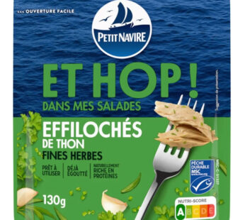 PETIT NAVIRE – Effilochés de thon aux fines herbes 130g