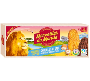 Biscuits nappés au chocolat au lait MERVEILLES DU MONDE