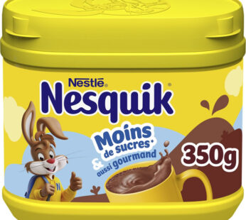 NESTLE Nesquik Chocolat en poudre moins de sucres (350g)