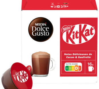 NESCAFE Dolce Gusto – Capsules de café saveur Kit Kat (16 capsules)