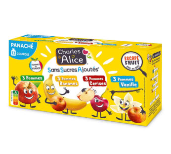 CHARLES&ALICE – Panachés de desserts sans sucres ajoutés 12 x 90 g