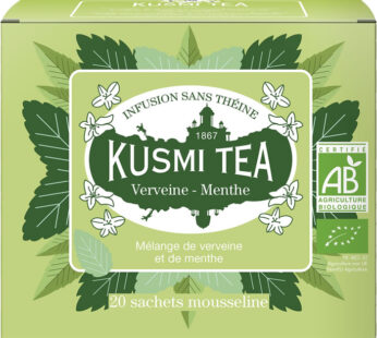 KUSMI TEA Infusion Verveine et menthe bio (20 sachets)