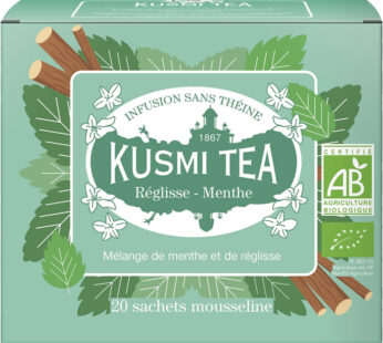 KUSMI TEA Infusion réglisse et menthe bio (20 sachets)