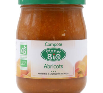 PLANET BIO – Compote d&rsquo;abricots bio 590 g