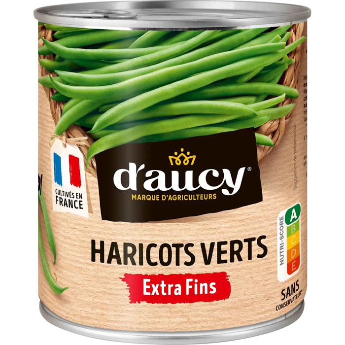D'AUCY - Haricots verts extra-fins 440g
