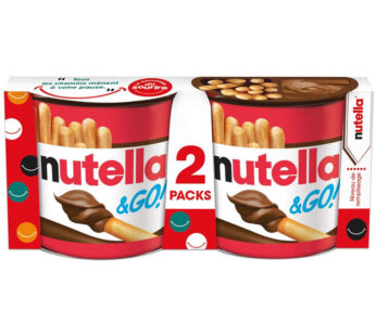 NUTELLA &Go! – Bâtonnets de biscuits nappés au Nutella Petit Format 2x52g