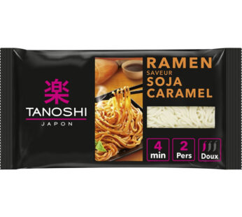 TANOSHI Japon – Nouilles ramen au soja et caramel 360g