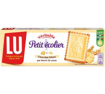 LU Petit Ecolier – Biscuits petit beurre avec tablette de chocolat blanc 150g