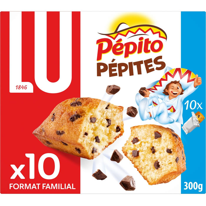 PEPITO Pépites - Gâteaux aux pépites de chocolat au lait 300g