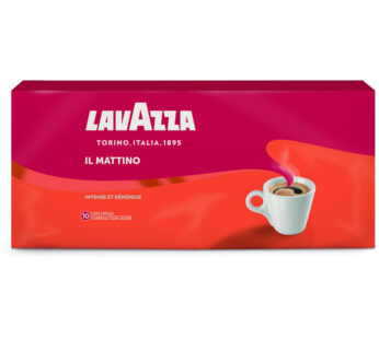 LAVAZZA Il Mattino – Café moulu intense n°10 Grand Format 4x250g