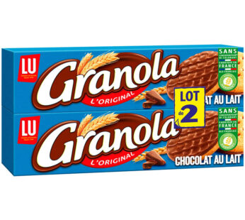 LU Granola Biscuits sablés nappés de chocolat au lait