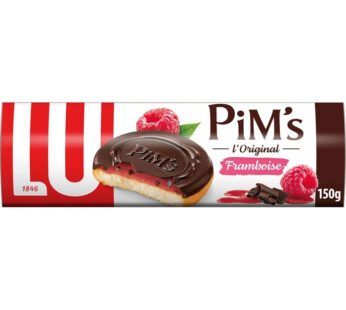 PIM&rsquo;S Biscuits génoises de chocolat noir à la framboise