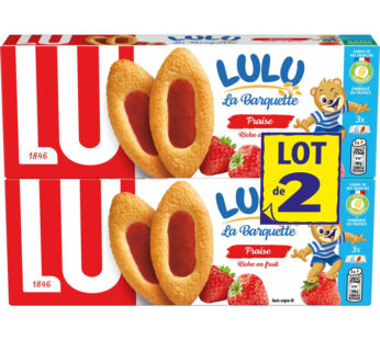 LU Lulu – Barquettes nappés à la fraise Grand Format 2x120g
