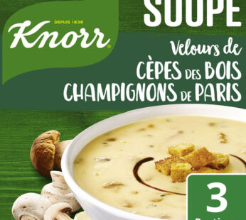 KNORR – Soupe velours instantanée aux cèpes des bois 91g