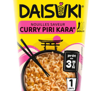 DAISUKI – Nouilles saveur curry piri kara 61g