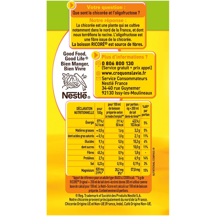 RICORE - Recharge de café à la chicorée soluble (180g) – Image 2